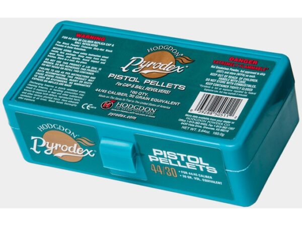 Hodgdon Pyrodex Black Powder Substitute 44 Caliber 30 Grain Pellets 100PK