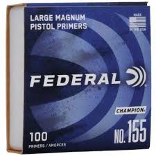 Federal large Pistol Magnum Primers #155 Box Of 1000